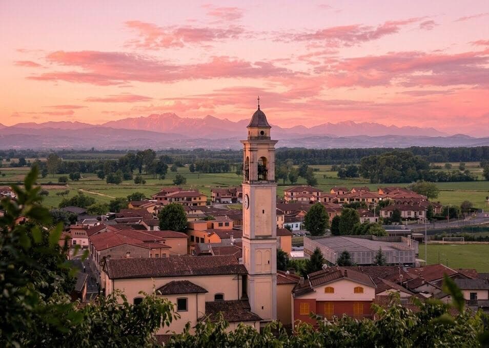 Panorama di Miradolo Terme